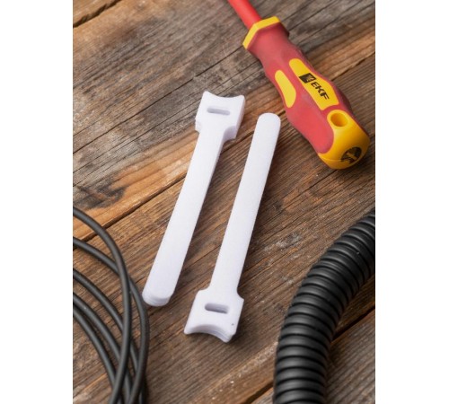 Хомут-липучка 12х135 мм белый (20 шт) EKF PROxima  hlct-1-w  EKF