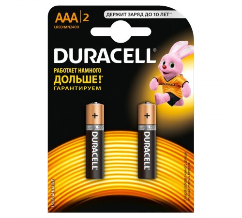 Элемент питания Duracell LR03-2BL BASIC  Б0026812  Duracell