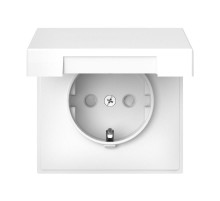 ArtGallery Лотос Розетка с заземлением, со шторками, с крышкой, 16А, IP20, механизм  GAL001346  SE