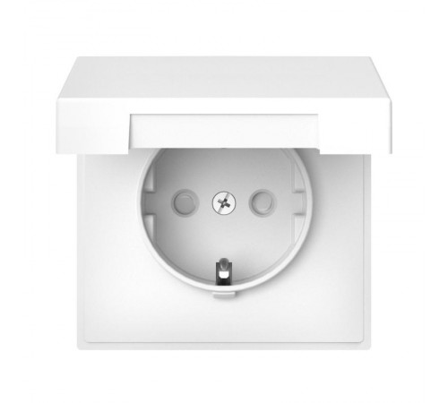 ArtGallery Лотос Розетка с заземлением со шторками с крышкой, 16А, IP20,  механизм, быстрозажим. клем.  GAL001346S  SE