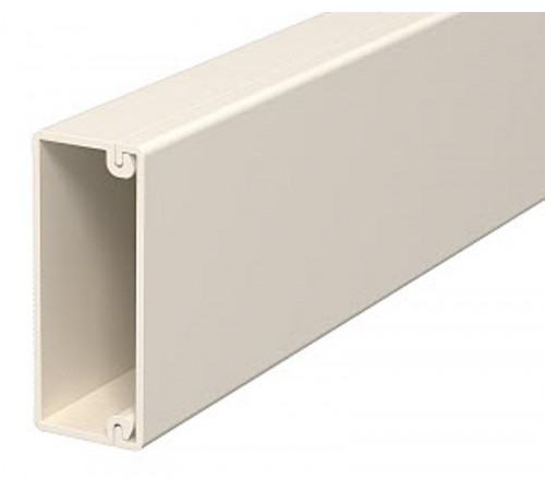 Мини-канал WDK с крышкой 20x50x2000 мм (высота борта 20 мм, крышка 50 мм) ПВХ кремовый RAL 9001  6168701  OBO Bettermann