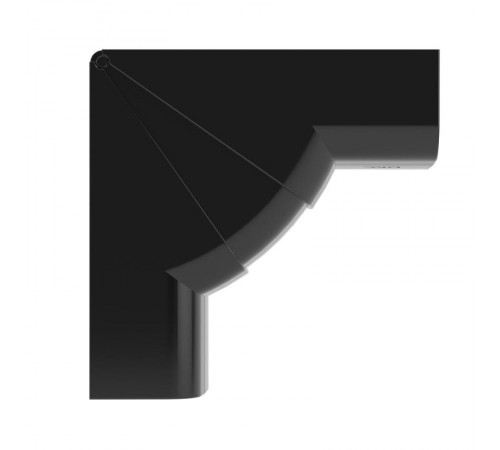 Угол внутренний 90х50 мм, изменяемый черный  09551A  DKC