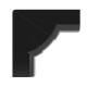 Угол внутренний 90х50 мм, изменяемый черный  09551A  DKC