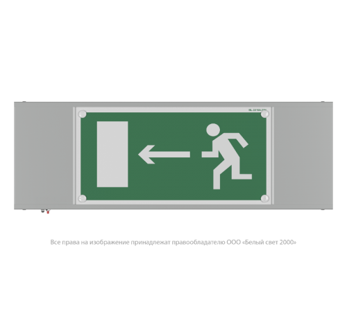 Световой указатель аварийного освещения светодиодный BS-POLET-10-S1-ELON 3,9Вт IP20 накладной централизованный  a17032  Белый свет