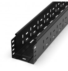 Лоток перфорированный Стандарт 100х100х3000 (0,7 мм) RAL 9005 (6 м/уп)  PR16.9979  Промрукав