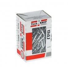 Заклепка 3,2х12 (100 шт) - коробка с ок. ( 0,129 кг)  102284  Tech-KREP