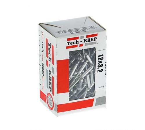 Заклепка 3,2х12 (100 шт) - коробка с ок. ( 0,129 кг)  102284  Tech-KREP