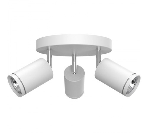Светильник-спот настенно-потолочный под лампу GU10, ML203-1 3х50Вт белый  41923  FERON