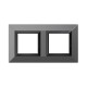 Рамка из металла, "Avanti", темно-серый, 4 модуля  4403854  DKC