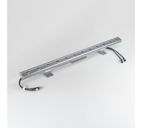 Прожектор светодиодный архитектурный AR-LINE-1000L-48W-24V RGB-Day4000 (Grey, 15x45 deg, DMX512)  027282  Arlight