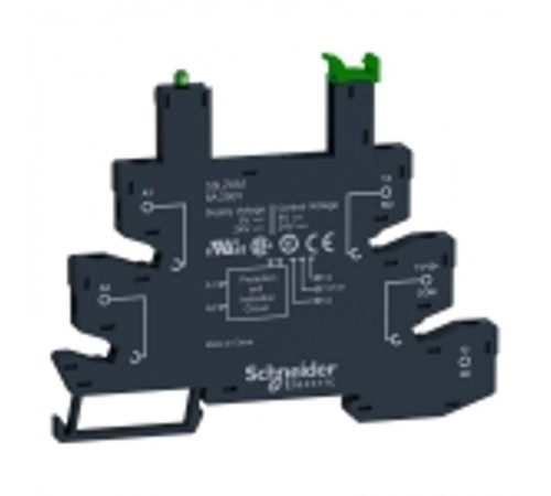 Розетка 230В AC/DC для реле интерфейсного 60В DC, push-in зажим  SSLZRA4  SE