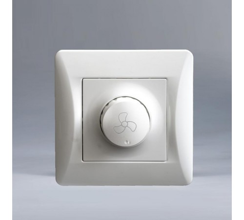 Регулятор скорости вентилятора поворотный, 220-250V, 300VA (белый)  201153  SPL
