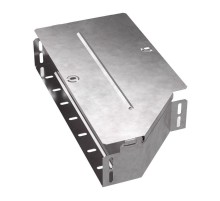 Переходник левый с крышкой Стандарт 400х300х80   PR16.0686  Промрукав