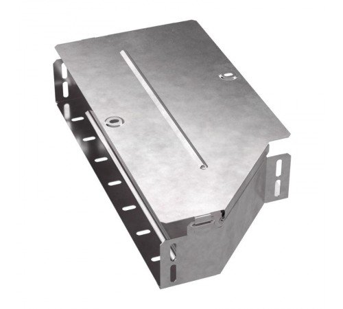 Переходник левый с крышкой Стандарт 400х300х80   PR16.0686  Промрукав