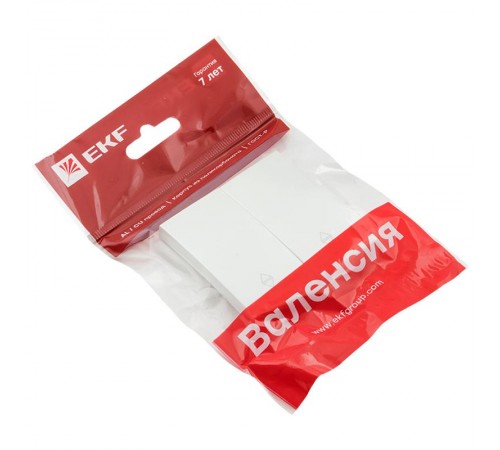 Валенсия лицевая панель выключателя 2-кл. проходного 10А жемчуг EKF PROxima   ESV10-L-027-50   EKF