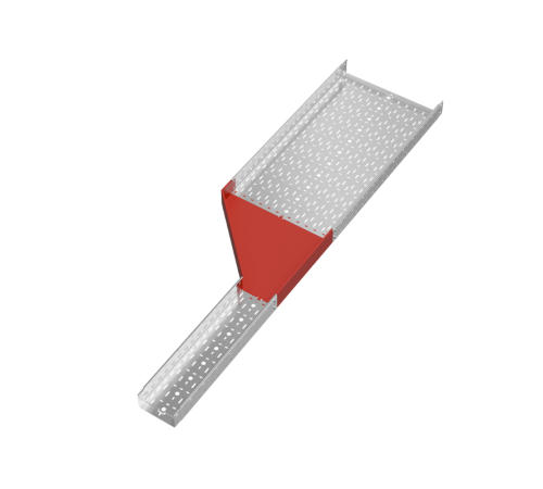 Переходник левый 100х200-600 мм "ПЛЮС"  PDplus100-200-600-L   КМ-профиль