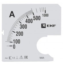 Шкала сменная для A961 500/5А-1,5 EKF PROxima  s-a961-500  EKF