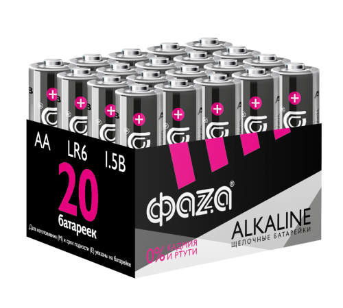 Батарейка LR 6 ФАZА Alkaline Pack-20 арт.5028098