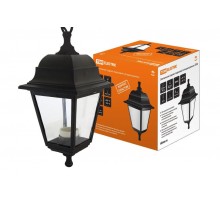 Светильник садово-парковый НСУ 04-60-001 60Вт ЛН/КЛЛ/LED Е27 IP44 четырехгранник, подвес, пластик, черный  SQ0330-0706  TDM