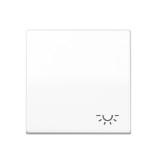 Клавиша с символом "свет"; белая AS591LWW Jung