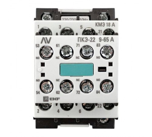 Комплект КМЭ 18А 1NC 230В АС с дополнительными контактами 2НО+2НЗ EKF AVERES  ctr-s-18-01-230-av-22  EKF