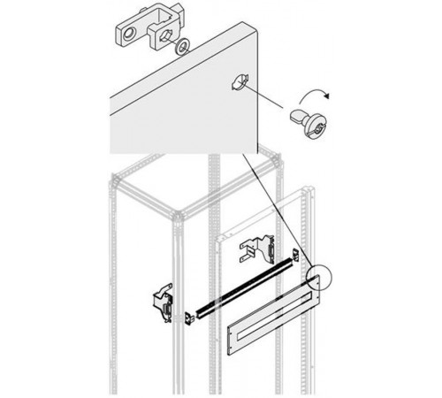 DIN-рейка W=600мм1STQ008042A0000  ABB