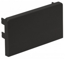 Заглушка для РКК-100х60 и 100х40 (черная)  ЗГЛ-100х60-Ч  Рувинил