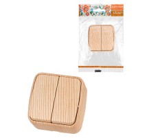 Выключатель 2-кл. открытой установки IP20 10А, сосна "Дача" Народная  SQ1824-0052  TDM