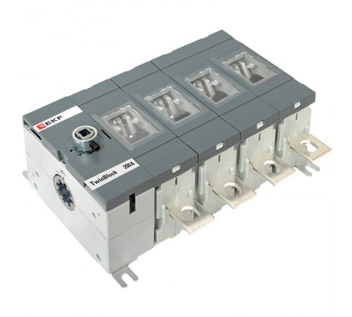 Рубильник 200A 4P без рукоятки управления TwinBlock  tb-s-200-4p  EKF