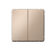 ArtGallery Песочный Выключатель 2-клавишный , 10АХ, механизм, быстрозажим. клем.  GAL001251S  SE