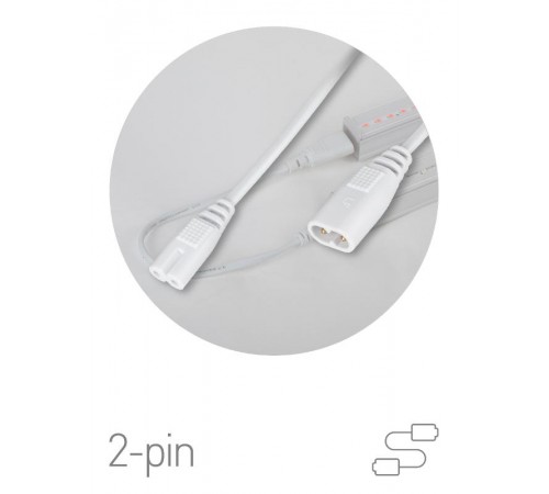 Кабель соединительный для фитолампы  FITO-wire v.2 0.5 м коннекторы IEC C7- IEC C8  Б0061567  ЭРА