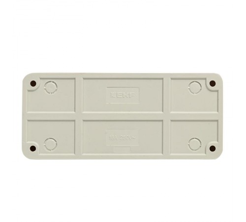 Рим Розетка 3-местная 16А с заземлением белая EKF  ENR16-228-10  EKF