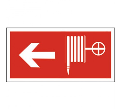 Знак безопасности BL-2010B.F30"Указ. движения к пожарному крану налево"  a18336  Белый свет