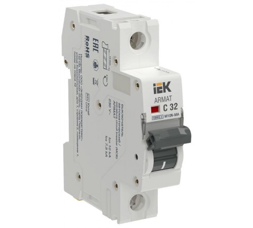ARMAT Автоматический выключатель без теплового расцепителя M10N-MA 1P C 32А  AR-M10N-MA-1-C032  IEK