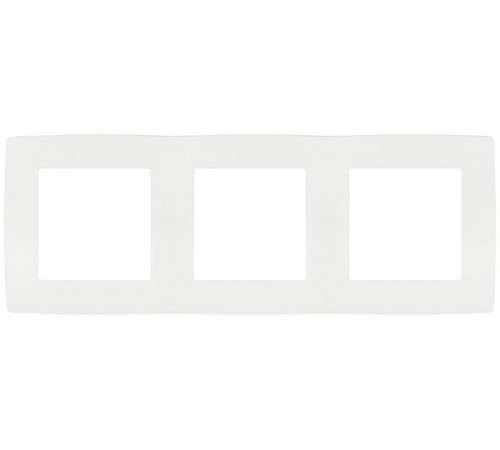 Рамка для розеток и выключателей ЭРА Серия 12 12-5003-01М на 3 поста, белый матовый   Б0065738  ЭРА