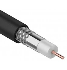Каб. коаксиал. RG11 CCS 75Ом FPE PVC черн. (300м)  CC1-R1F1-119-300-G  GENERICA