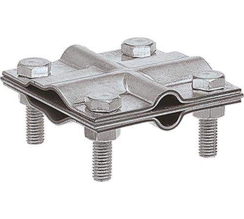 Зажим заземления полоса/пруток - полоса/пруток крестообразный, оцинк.90540-2Ezetek
