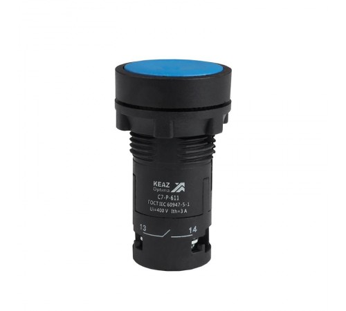 Кнопка OptiSignal Compact D22 C7-P-611 синяя 1НО+1НЗ XB7NA65  362053  КЭАЗ