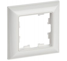 BRITE Рамка 1-ая РУ-1-Бр белый/белый  BR-M12-12-K01  IEK