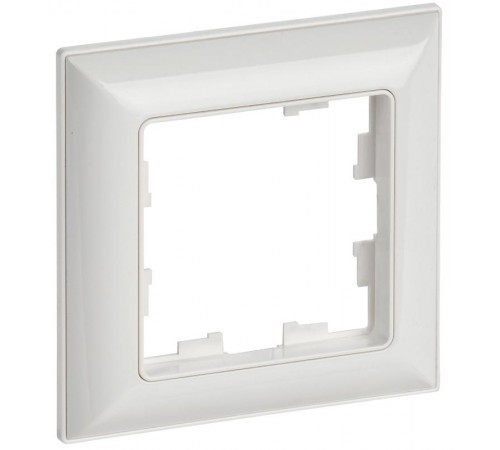 BRITE Рамка 1-ая РУ-1-Бр белый/белый  BR-M12-12-K01  IEK