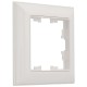 BRITE Рамка 1-ая РУ-1-Бр белый/белый  BR-M12-12-K01  IEK