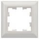 BRITE Рамка 1-ая РУ-1-Бр белый/белый  BR-M12-12-K01  IEK