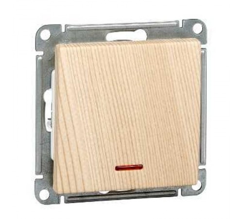 W59 Сосна Выключатель 1-кл с подсветкой 10АХ  VS110-153-7-86  SE