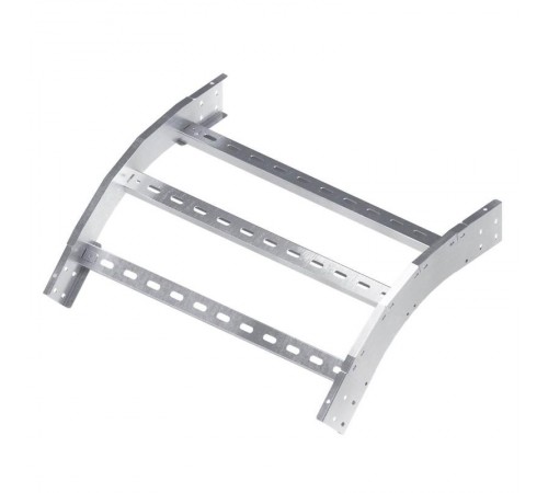 Угол лестничный вертикальный внешний 45 градусов 200х400, R600, цинк-ламельный  ULOC624ZL  DKC