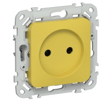 FLITE Розетка без заземления без шторок 10А РС01-0-ФлЖК желтый карри  FI-R10-10-K44  IEK