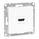 Механизм розетки HDMI, белый Эпика EKF  UP1-SOW-HDMI  EKF