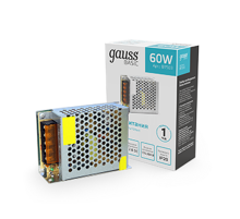 Блок питания Basic 12V 60W IP20 1/120  BT503  Gauss
