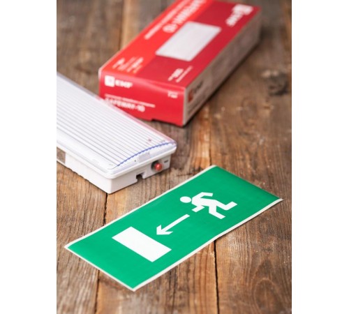 Пиктограмма "Направление налево" 320х120мм (для EXIT, SAFEWAY-40)  pkal-01-03  EKF