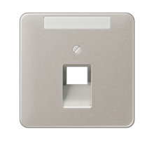 Крышка для ординарной телефонной и компютерной розетки  UAE; платина  CD569-1NAUAPT  Jung