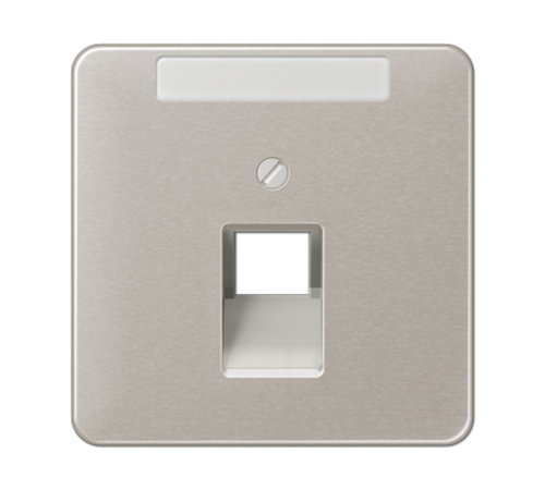 Крышка для ординарной телефонной и компютерной розетки  UAE; платина  CD569-1NAUAPT  Jung